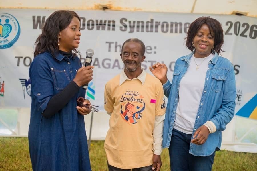 Parents sharing their journey on stage